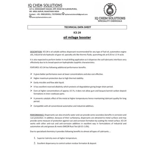 Mileage Booster Additive