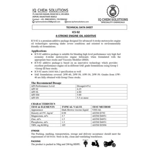 Bike Engine Oil Additive