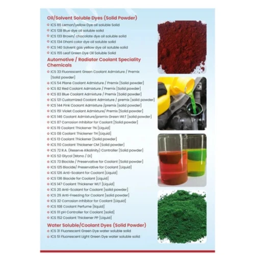 Blue dye oil soluble liquid