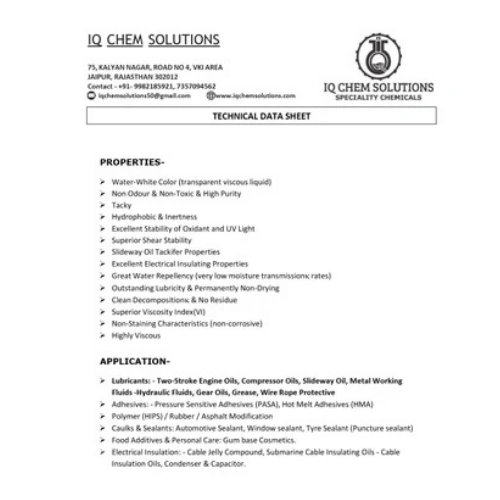 Slideway Oil Tackifier